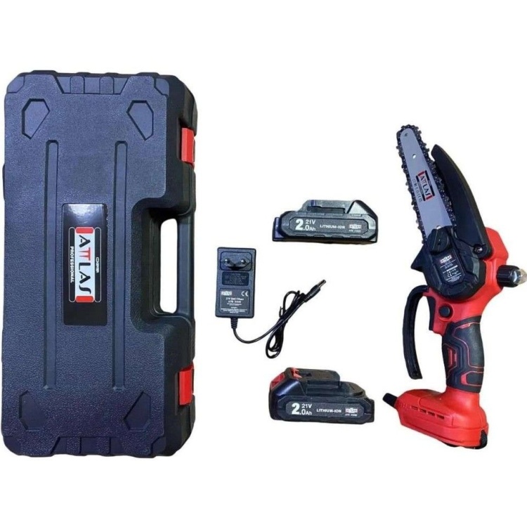 Attlas ATB 21 BT-202C 2x2.0 Ah Akülü Kömürsüz Budama Testeresi 20 W 15 cm - A0104076