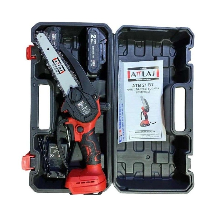 Attlas ATB 21 BT-202C 2x2.0 Ah Akülü Kömürsüz Budama Testeresi 20 W 15 cm - A0104076