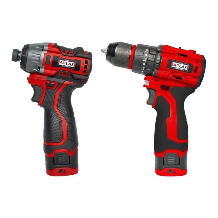 Attlas 16’li Set – Atbl 16 ID-202C Kömürsüz Darbeli Vidalama + Atbl 16 PD-202C 16V Kömürsüz Darbeli Matkap 2x2.0Ah Çift Akülü - A0104097