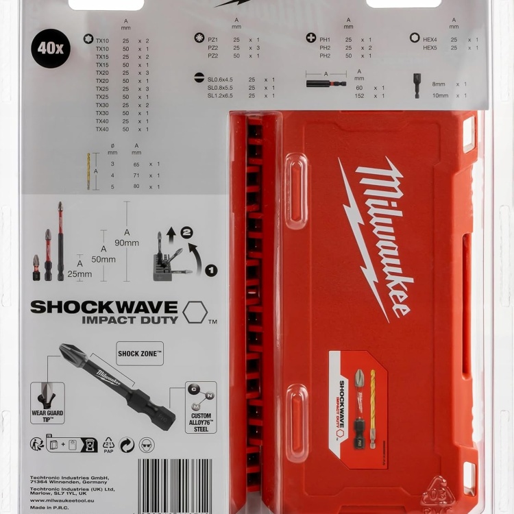 Milwaukee ShockWave Bits Uç Seti 40 Parça -  4932492004