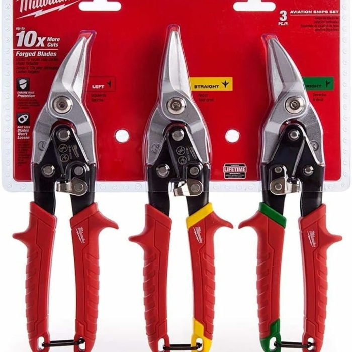 Milwaukee Kaportacı Makası Seti 3 Parça Sağ-Sol-Düz 260 Mm - T48224533