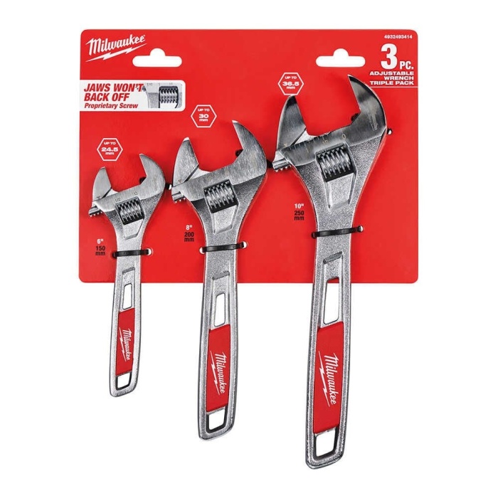 Milwaukee Kurbağacık Set 3 Parça 150/200/250 mm - 4932493414