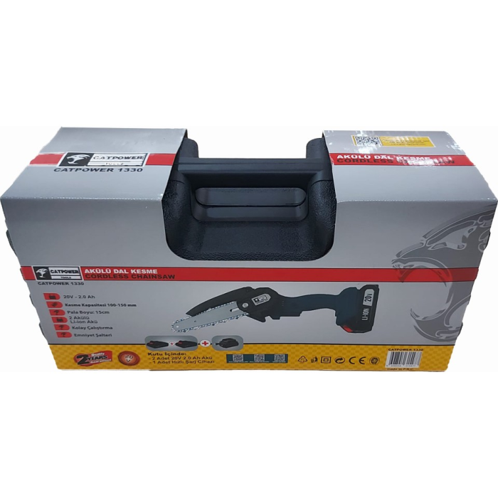 Catpower 1330 Çift Akülü Dal Budama Makinesi 15 Cm