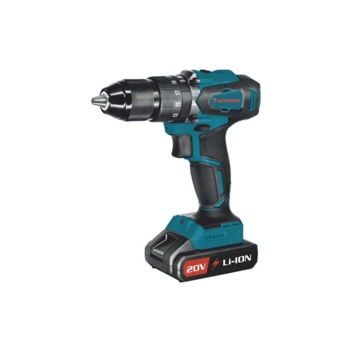 Catpower CAT4111 20V 2.0 Ah Kömürsüz Li-ion Çift Akülü Darbeli Vidalama