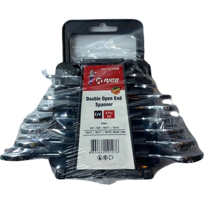Rico 020-RC8008 Açık Ağızlı Anahtar Seti 8 Parça 6-22 MM