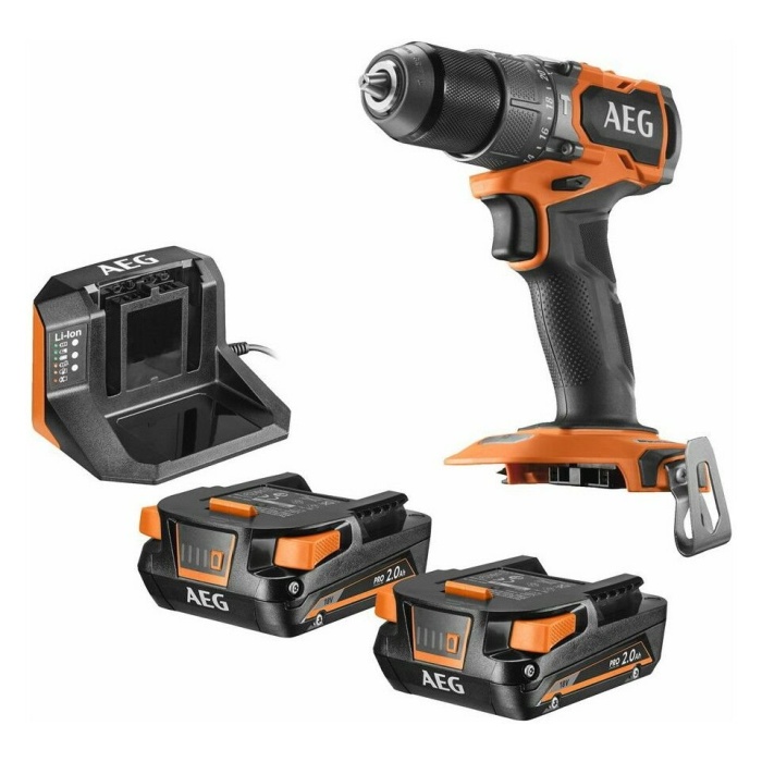 Aeg BSB 18SBL2-202C 2 x 2.0 Ah Sarjlı Darbeli Matkap - 4935480058