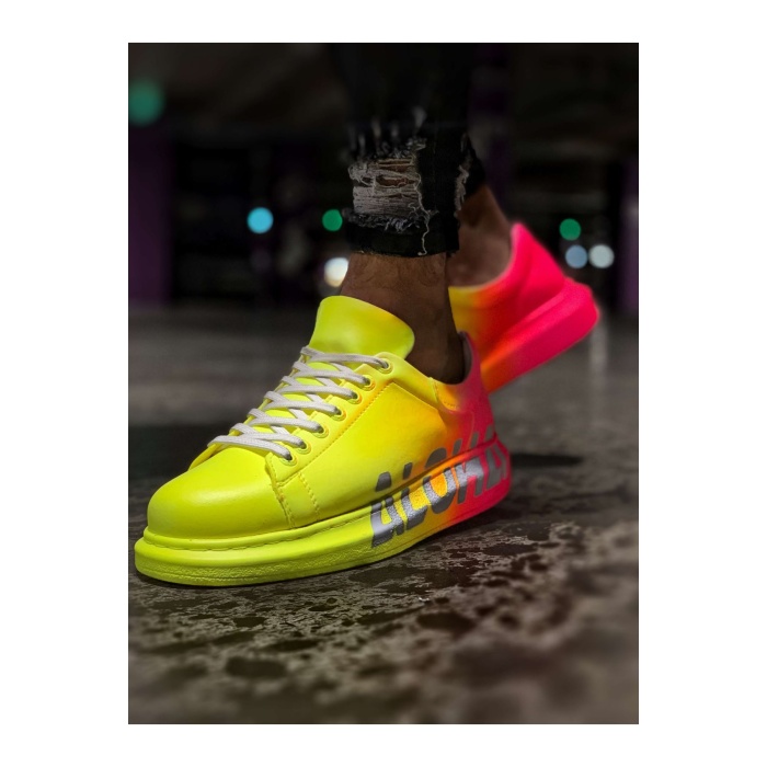 CH254 CBT Pittura Erkek Ayakkabı 401 ALH SARI / PEMBE