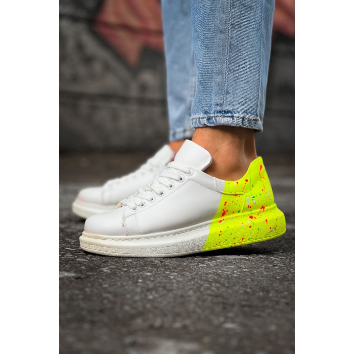 CH254 CBT Pittura Erkek Ayakkabı 502 NEON SARI TOPUK SPLUSH