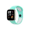  Xiaomi Redmi Watch 3 Spor Delikli Kordon - Turkuaz-Beyaz