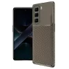 Newface İnfinix Hot 50 Pro Plus 4G Auto Focus Karbon Kapak - Kahverengi