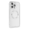 Joko iPhone 15 Pro Kılıf Metal Bumper Magneticsafe Kapak - Gümüş
