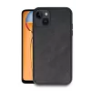 Newface iPhone 14 Kılıf Aras Deri Kapak - Siyah