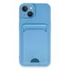 Newface iPhone 13 Kılıf Kelvin Kartvizitli Silikon - Mavi