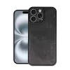 Newface iPhone 16 Pro Kılıf Aras Deri Kapak - Siyah