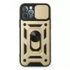  iPhone 12 Pro Kılıf Pars Lens Yüzüklü Silikon - Gold