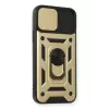  iPhone 12 Pro Kılıf Pars Lens Yüzüklü Silikon - Gold