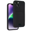  iPhone 14 Kılıf Kelvin Kartvizitli Silikon - Siyah