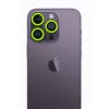   iPhone 13 Pro Max Neon Fosforlu Kamera Lens - Yeşil