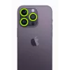   iPhone 13 Pro Max Neon Fosforlu Kamera Lens - Yeşil