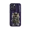    iPhone 14 Pro Max Kılıf Crew Desenli Kapak - Kedi - 2