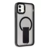 Newface iPhone 11 Tork Magsafe Standlı Kapak - Siyah