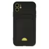Newface iPhone 11 Kılıf Kelvin Kartvizitli Silikon - Siyah