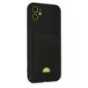 Newface iPhone 11 Kılıf Kelvin Kartvizitli Silikon - Siyah