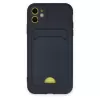 Newface iPhone 11 Kılıf Kelvin Kartvizitli Silikon - Lacivert