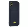Newface iPhone 11 Kılıf Kelvin Kartvizitli Silikon - Lacivert