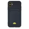 Newface iPhone 11 Kılıf Kelvin Kartvizitli Silikon - Lacivert