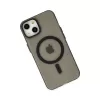 Newface iPhone 15 Kılıf Lodos Magneticsafe Mat Kapak - Siyah