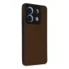 Newface Xiaomi Redmi Note 13 Pro 5G Kılıf Taft Kapak - Kahverengi