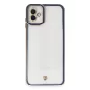 Newface Samsung Galaxy A04 Kılıf Liva Lens Silikon - Mavi