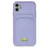 Newface iPhone 11 Kılıf Kelvin Kartvizitli Silikon - Lila