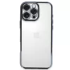 Newface iPhone 16 Pro Kılıf Razer Lensli Silikon - Açık Mavi