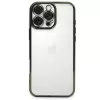 Newface iPhone 16 Pro Max Kılıf Razer Lensli Silikon - Yeşil