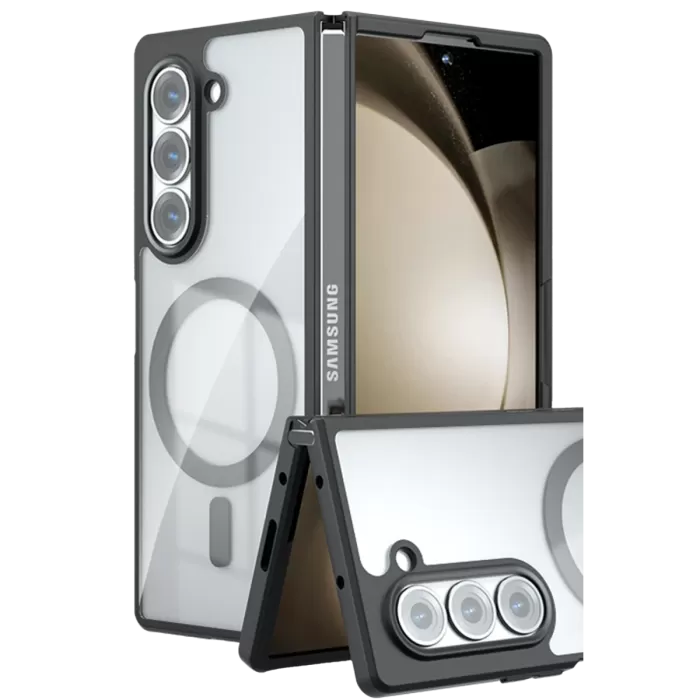  Samsung Galaxy Z Fold 6 Kılıf Blur Fold Magsafe Kapak - Siyah