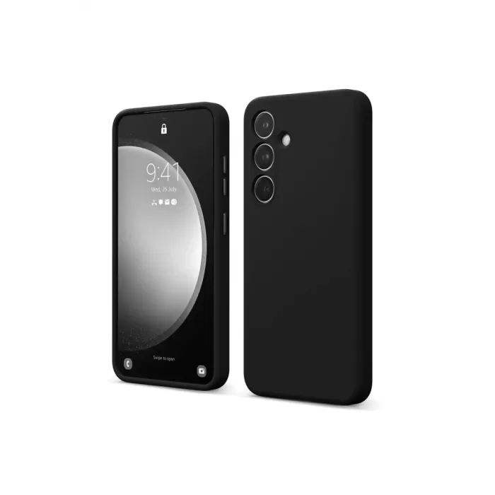  Samsung Galaxy S24 FE Kılıf First Silikon - Siyah