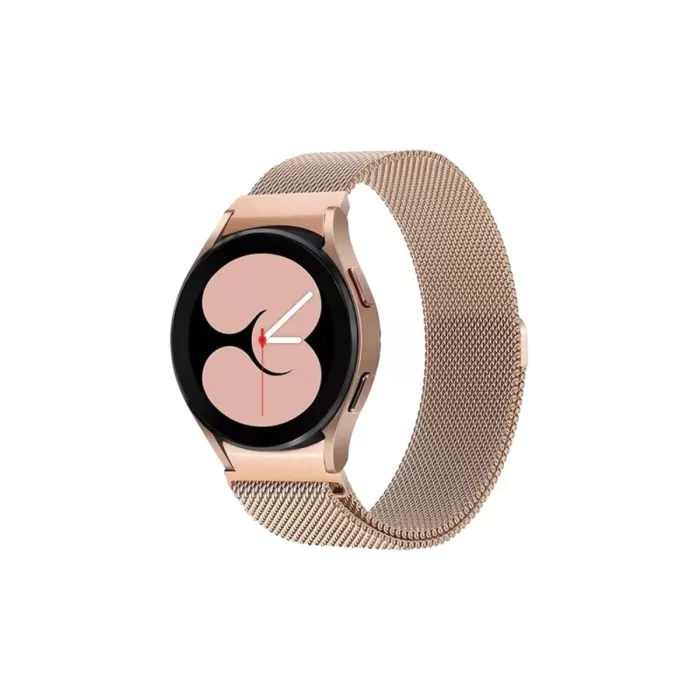  Samsung Galaxy Watch 4 Metal Mıknatıslı Kordon - Gold