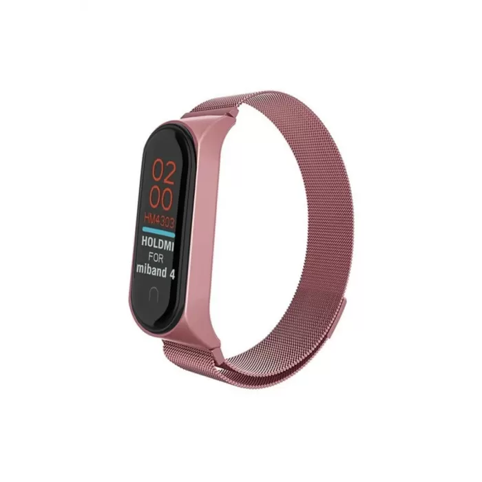  Xiaomi Mi Band 4 Metal Mıknatıslı Kordon - Rose