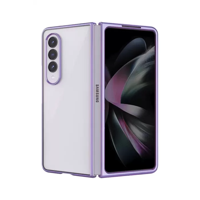  Samsung Galaxy Z Fold 4 Kılıf Fold Element Kapak - Mor