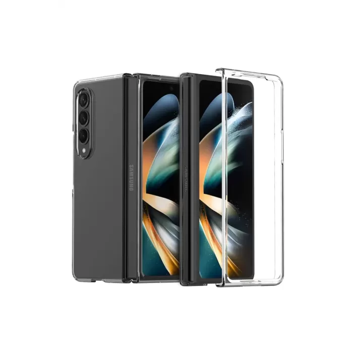  Samsung Galaxy Z Fold 3 Kılıf Fold TPU Silikon - Şeffaf