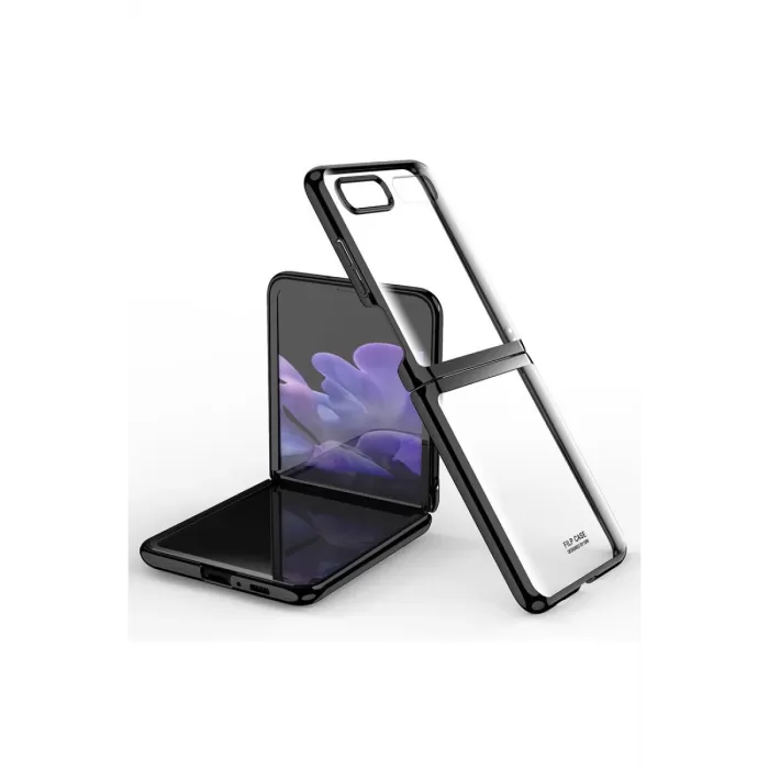  Samsung Galaxy Z Flip 4 Kılıf Fold Element Kapak - Siyah