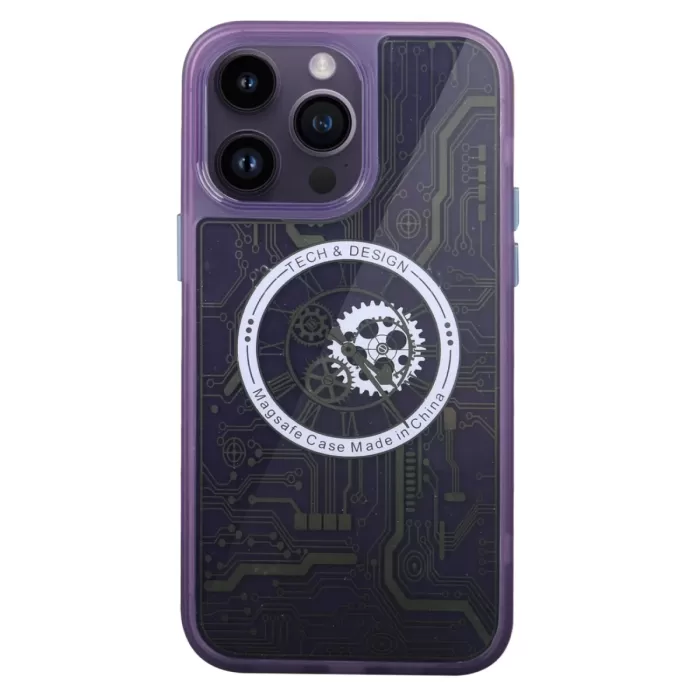  iPhone 14 Pro Max Kılıf Magic Magneticsafe Silikon - Derin Mor