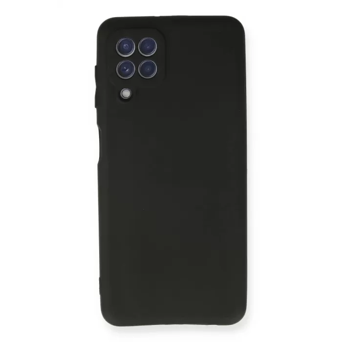 Samsung Galaxy A22 Kılıf First Silikon - Siyah