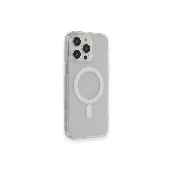  iPhone 14 Pro Kılıf Matte Şeffaf Magneticsafe - Şeffaf