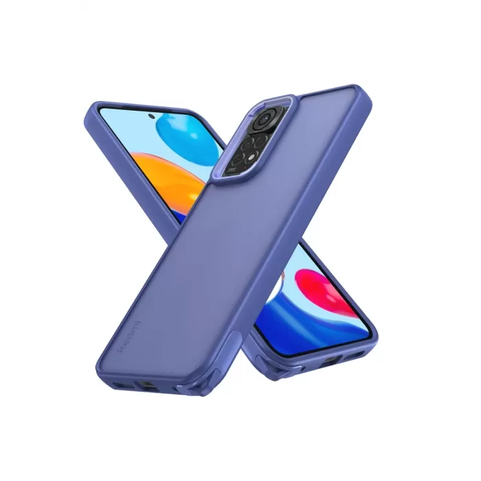 Newface Xiaomi Redmi Note 11 Pro Kılıf Elegant Kapak - Açık Mavi
