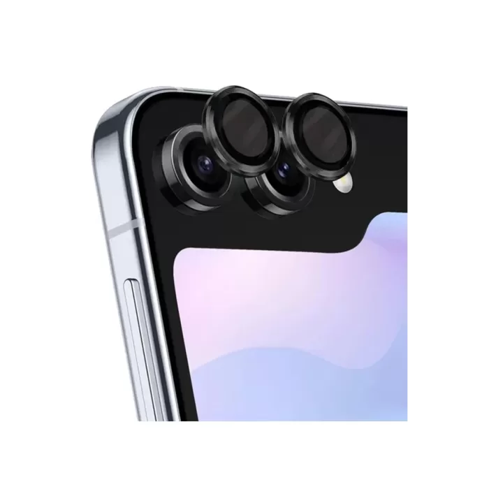 Newface Samsung Galaxy Z Flip 5 Valdez Metal Kamera Lens - Siyah