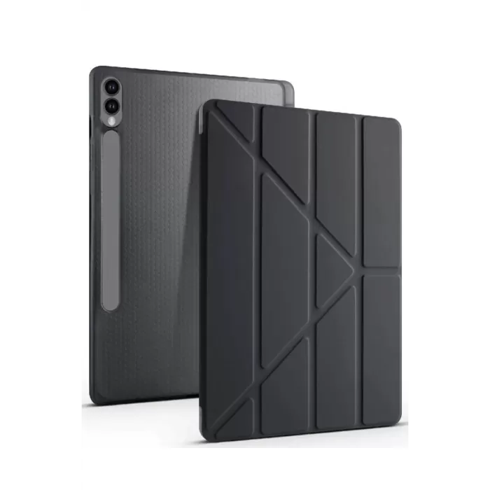 Newface Samsung Galaxy X510 Tab S9 FE 11 Kılıf Kalemlikli Mars Tablet Kılıfı - Siyah