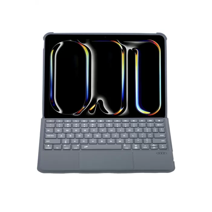 Newface T5507D iPad Pro 11 (2022) Kılıf Palermo Ledli Klavyeli Standlı Tablet Kılıfı - Siyah